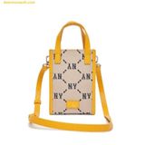  Túi Đeo Chéo MLB Monogram Phone Pouch New York Yankees Beige 3ACRH012N-50BGS 