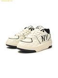  Giày Thể Thao MLB Chunky Liner Embo Monogram Cooperstown New York Yankees 3ASXE035N-50CRL Trắng Đen 