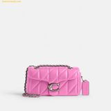  Túi Xách Coach Tabby 20 Quilted Chain Shoulder Bag - Tím nhạt 