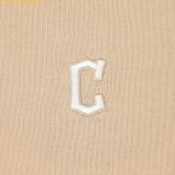  Áo Crop MLB Basic Small Logo Crop Short Sleeve T-shirt CLE (L.Beige) 3FTSB0443-45BGL 