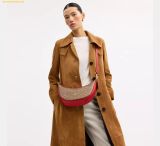  Túi Đeo Vai Coach Aria Shoulder Bag In Signature Canvas Tan Carnation CCL26 