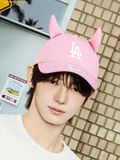  Mũ Lưỡi Trai MLB Signature Devil Unstructured Ball Cap LA Dodgers Pink 3ACPB206N-07PKS 