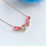  Dây Chuyền, Vòng Cổ Swarovski Gema 520 Candy Love Crystal Necklace 5630876 Màu Vàng Hồng 