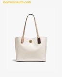  Túi Tote COACH Color Block Leather Willow Tote Chalk Multi One C0691 Trắng Cream 