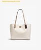  Túi Tote COACH Color Block Leather Willow Tote Chalk Multi One C0691 Trắng Cream 
