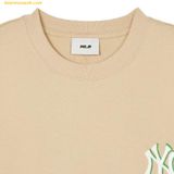  Áo Phông MLB Monotiv Overfit Short Sleeve T-Shirt NY (L.Beige) 3ATSM0443-50BGL Begi 