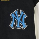  Áo Khoác Bomber MLB Wool Wappen Varsity Jacket NY (Black) - 3AJPV0241-50BKS Đen 