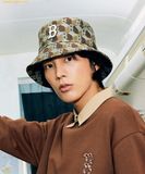  Mũ Bucket MLB Cube Monogram Bucket Hat B (D.Brown) 