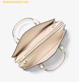  Túi Xách Michael Kors Sheila Medium Logo Satchel 35S3G6HS2B Trắng Logo 