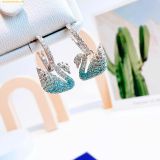  Bông Tai Khuyên Tai Swarovski Iconic Swan 5512577 - Blue 