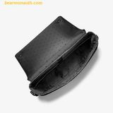  Túi Đeo Chéo Michael Kors Cooper Pebbled Leather Messenger Bag 37F9LCOM2L Đen Trơn 