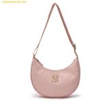  Túi Đeo Vai MLB Diamond Embo Hobo Bag New York Yankees Pink 7ACRMD75N-50PKM Hồng 