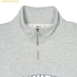  Áo Sweat MLB Varsity Overfit Half-Zip Man-to-Man NY (Melange Grey) 3AMTV0341-50MGS 