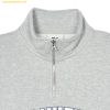  Áo Sweat MLB Varsity Overfit Half-Zip Man-to-Man NY (Melange Grey) 3AMTV0341-50MGS 