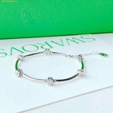  Vòng Tay, Lắc Tay Swarovski Constella bangle Round cut, White, Rhodium plated 5641680 