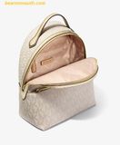  Balo Michael Kors Sheila Medium Two-Tone Signature Logo Backpack Pale Gold 35F4G6HB6M 