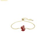  Lắc Tay, Vòng Tay Swarovski conic Swan bracelet, Swan, Small, Gold 
