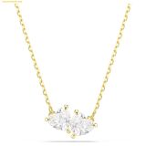  Dây Chuyền, Vòng Cổ Swarovski Mesmera necklace Heart, White, 18k gold finish 5733475 