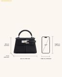  Túi Xách JW PEI Elise Top Handle Bag Size 20 - Đen 