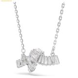  Dây Chuyền Swarovski Matrix pendant Baguette cut, Knot, White, Rhodium plated 5728553 