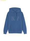  Áo Hoodie MLB Coopers Big Logo Mega Overfit Hoodie NY (Ptn. Indigo) 3AHDB3044-50INP 