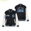  Áo Khoác Bomber MLB Wool Wappen Varsity Jacket NY (Black) - 3AJPV0241-50BKS Đen 