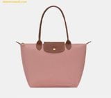  Túi Xách Longchamp Le Pliage Original Shopper Rosethe Size M Màu Hồng Nhạt 