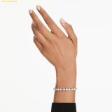  Vòng Tay , Lắc Tay Swarovski Mesmera Bracelet, Rhodium Plated Metal and White Crystals, 5731959 