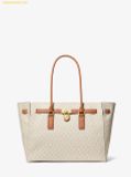  Túi Tote Michael Kors Hamilton Moderne Large Signature Logo Tote Bag 30F5GNXT3B Vanila 