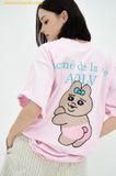  Áo Phông ADLV Tanning Opanchu Usagi Basic Logo Short Sleeve T-Shirt Hồng 