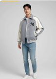  Áo Khoác Bomber New Era Varsity New York Yankees Màu Xám Trắng 
