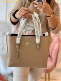  Túi Tote Coach Mollie Tote Bag 25 Taupe Oxblood 