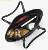  Túi Tote Michael Kors Handbag Jet Set Travel Small Saffiano Leather Top-Zip Tote Bag Đen 