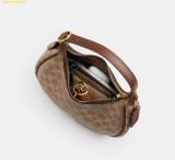  Túi Đeo Xách Coach Emily Shoulder Bag In Signature Canvas Brown 