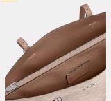  Túi Tote Coach Mollie Tote Bag In Signature Canvas CV967 Silver 
