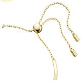  Lắc Tay, Vòng Tay Swarovski Swan bangle Swan, Medium, Red, Gold-tone plated 