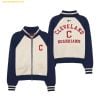 Áo Khoác Len cardigan MLB Women's Varsity Cardigan CLE (Navy) 3FKCV0134-45NYS