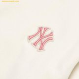  Áo Sweat Crop MLB Women's Basic Velvet Crop Man-to-Man NY (Ivory) 3FMTB0924-50IVS 