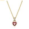 Dây Chuyền, Vòng Cổ Swarovski Chroma pendant Heart, Red, Gold-tone plated 5648750