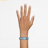  Đồng Hồ Swarovski Watch Octagon cut bracelet, Blue 