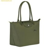  Túi Tote Longchamp Le Pliage Green M Tote Bag Forest - Recycled canvas 