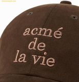  Mũ Lưỡi Trai ADLV Cotton Napping 3D Embo Ball Cap Brown 