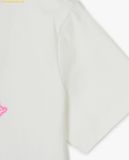  Áo Crop MLB Women's Heart Medium Logo Slim Crop Short Sleeve T-shirt NY (Ivory) 3FTSH0243-50IVS 