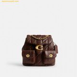  Balo Coach Tabby Backpack With Quilting CU076 Nâu 