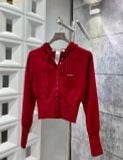 Áo Cardigan Hooded Badblood Pure Classic Button Up Hooded Cardigan Red w-cdg24-052 Đỏ 