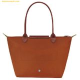  Túi Tote Longchamp Le Pliage Green M Tote Bag Cognac - Recycled canvas 
