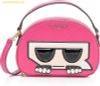  Túi Đeo Chéo Karl Lagerfeld Paris Maybelle Top Handle Black Crossbody Bag Fuchsia LH9EU9AI 