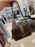  Túi Đeo Chéo Michael Kors Soho Large Studded Signature Logo Shoulder Bag Brown 35S6G1SL3B 