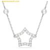 Dây Chuyền, Vòng Cổ Swarovski Stella Necklace Star, White, Rhodium Plated 5645379