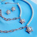  Dây Chuyền, Vòng Cổ Swarovski Stella Necklacestar, White, Rose Gold-Tone Plated 5645381 